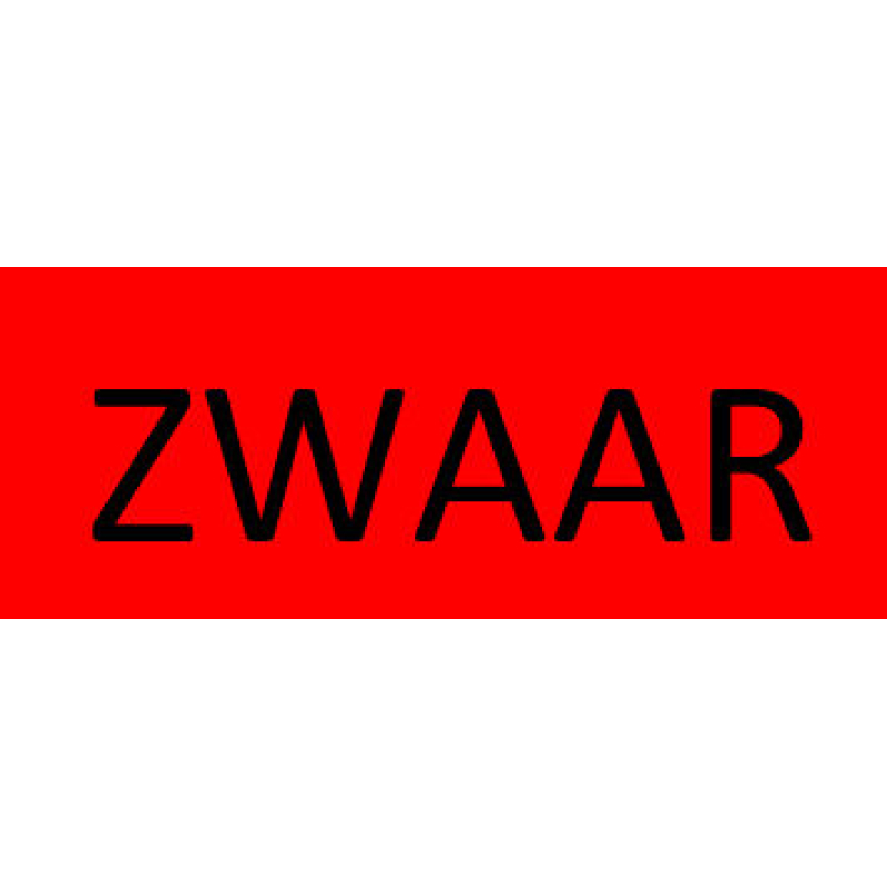 Etiket CDC Zwaar etiket rood (777022)